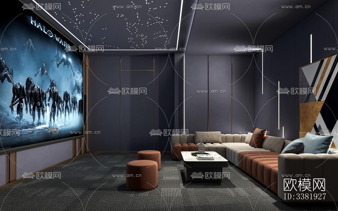 现代别墅效果图下载（渲染图7）