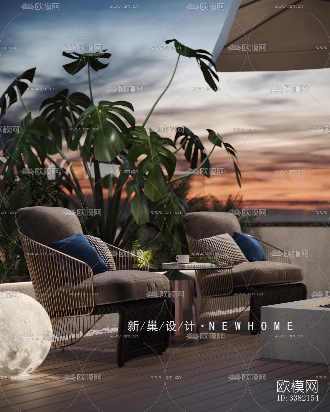 现代别墅效果图下载（渲染图6）