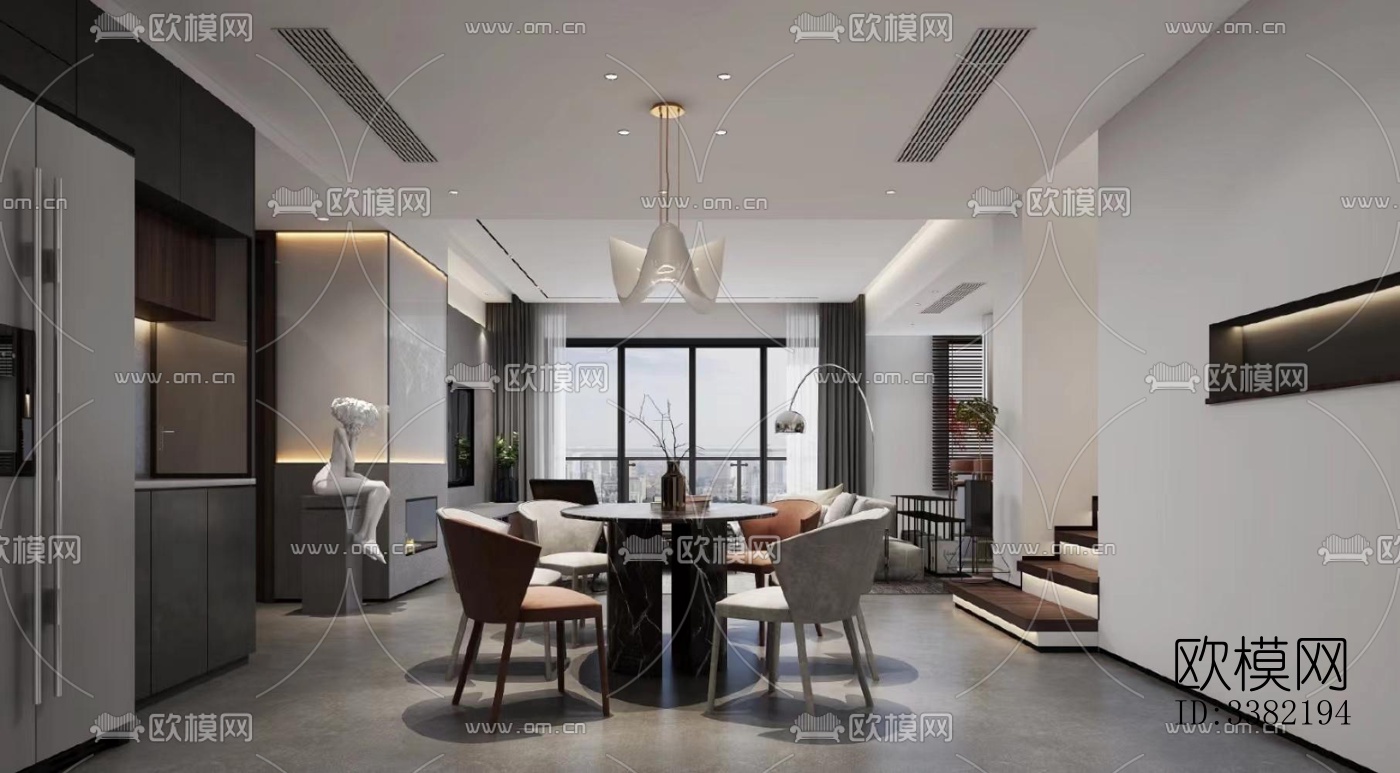 现代别墅效果图下载（渲染图7）