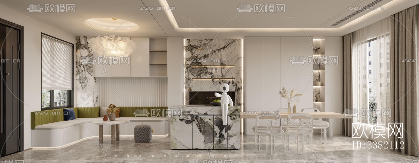 现代别墅效果图下载（渲染图3）