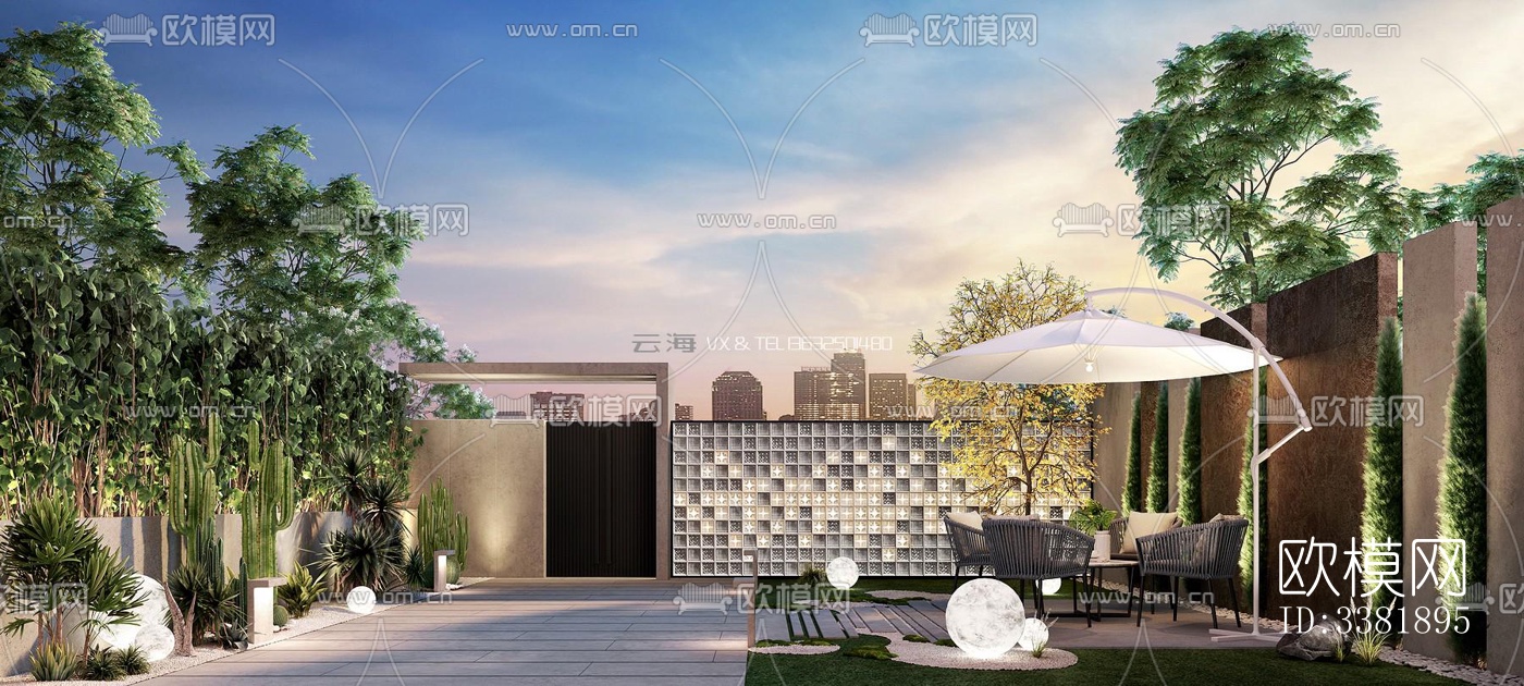 现代别墅效果图下载（渲染图9）