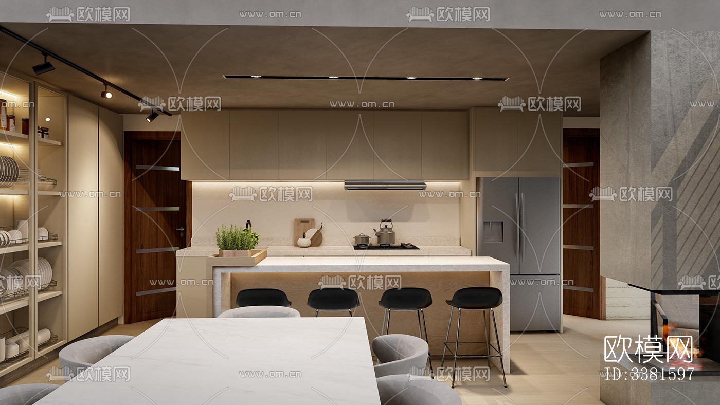 现代别墅效果图下载（渲染图16）