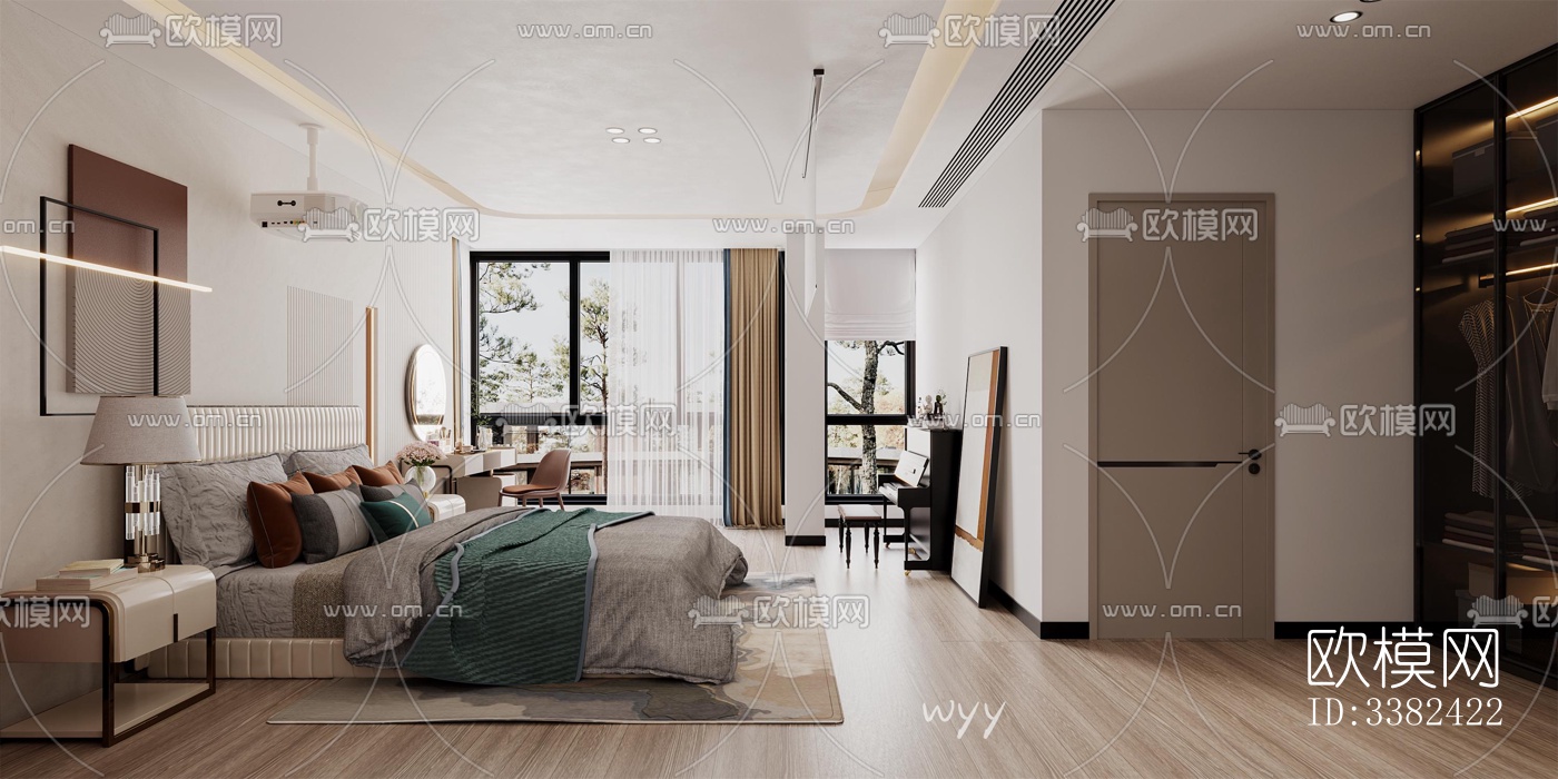 现代别墅效果图下载（渲染图6）