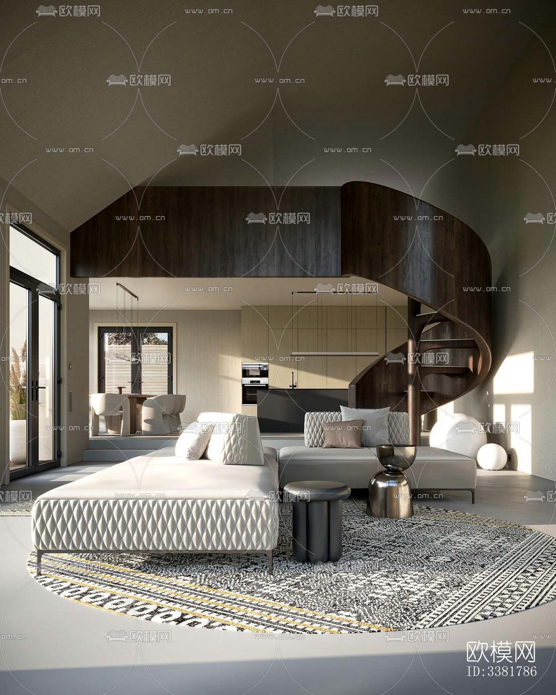 现代别墅效果图下载（渲染图1）