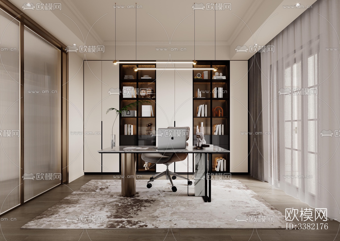 现代别墅效果图下载（渲染图1）