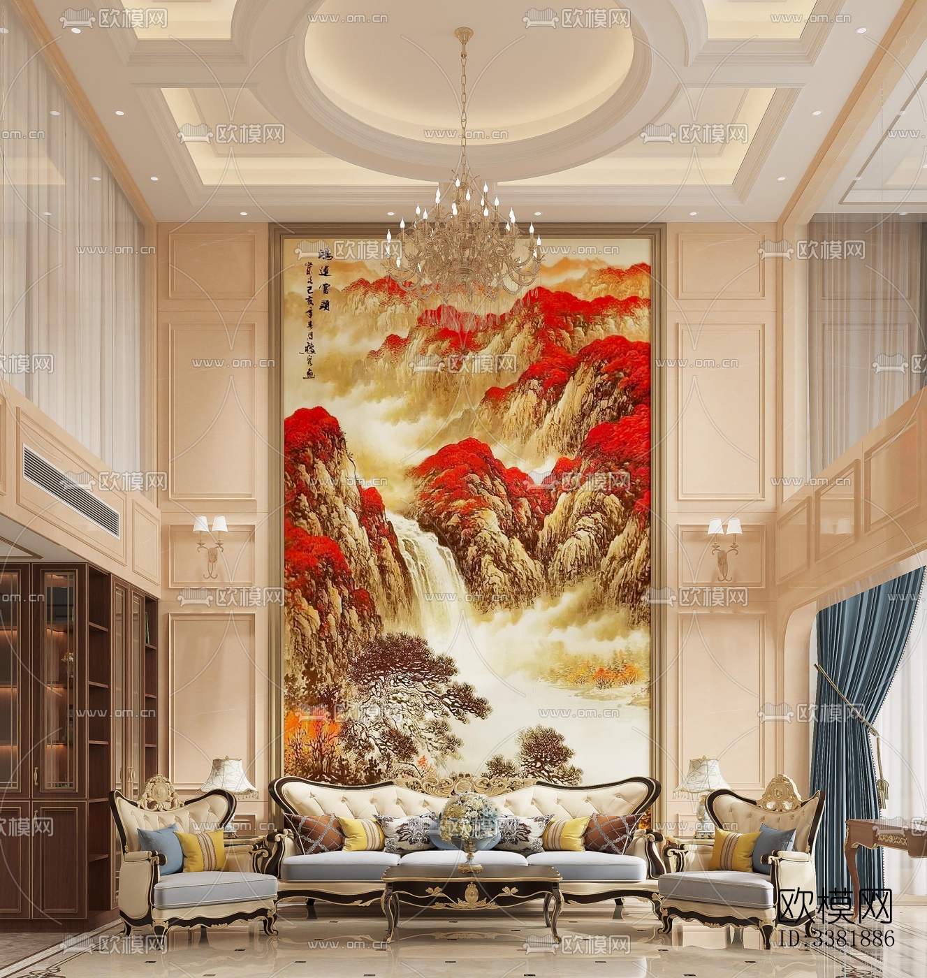 现代别墅效果图下载（渲染图1）