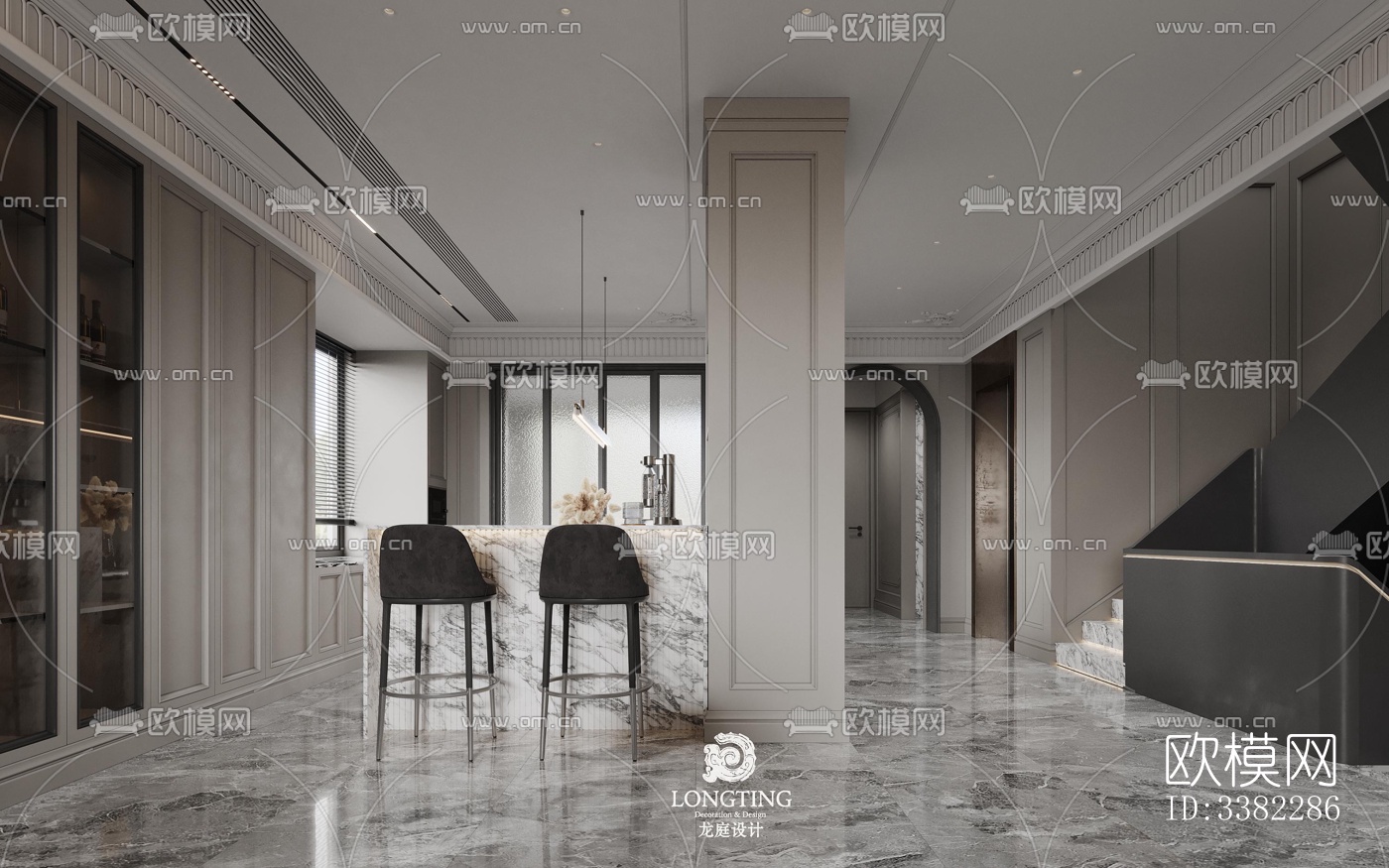 现代别墅效果图下载（渲染图15）