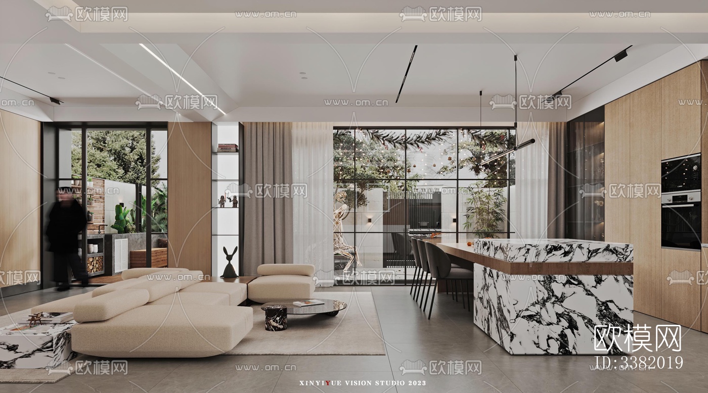 现代别墅效果图下载（渲染图8）