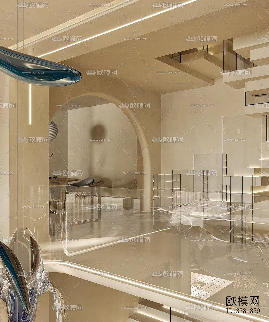 现代别墅效果图下载（渲染图9）