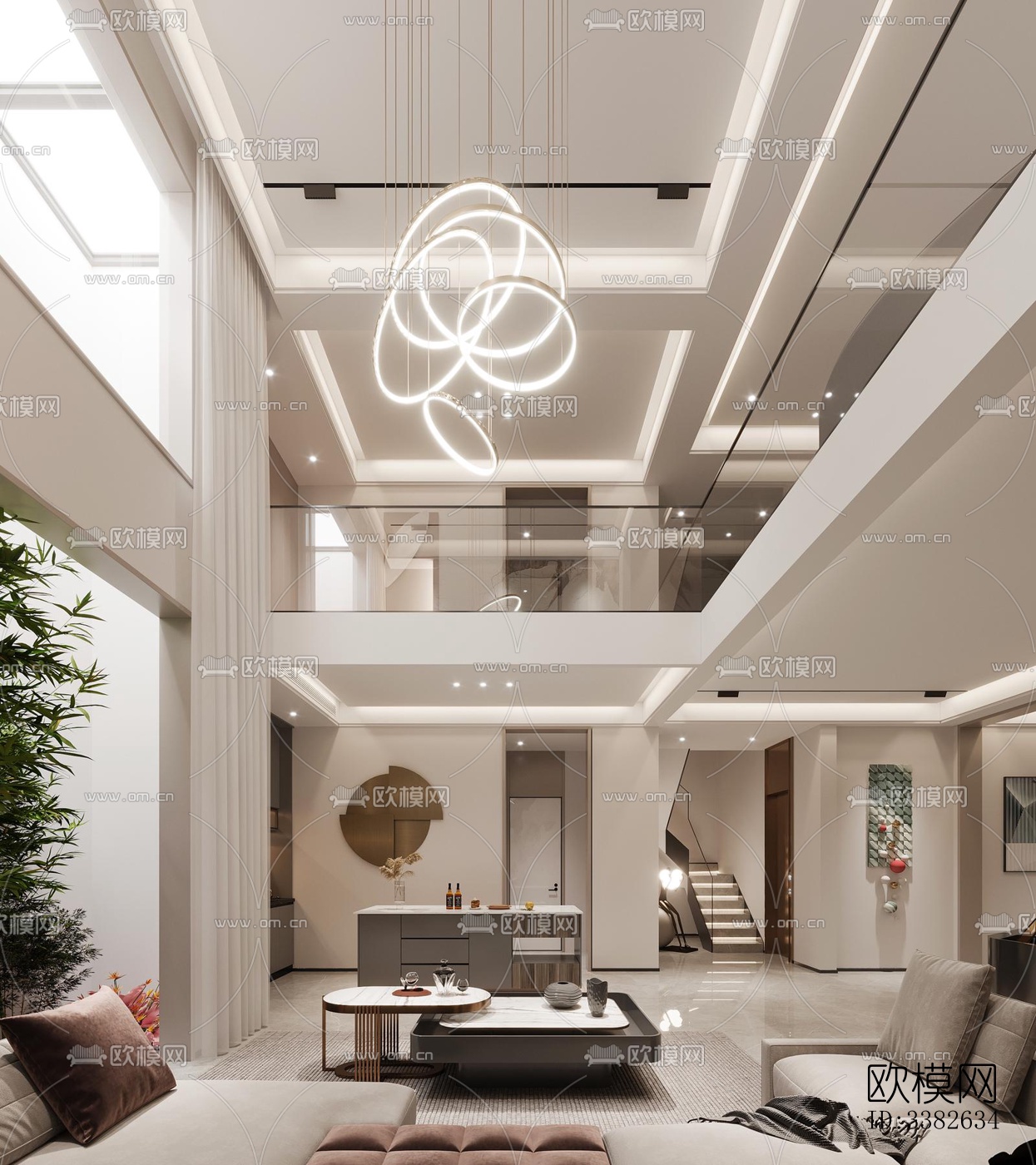 现代别墅效果图下载（渲染图15）