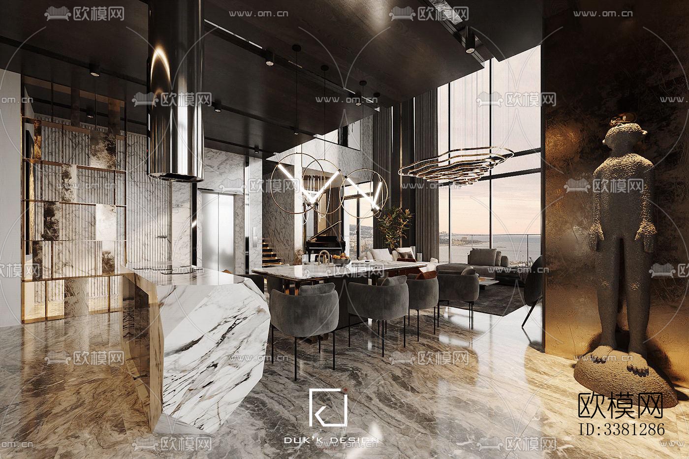 现代别墅效果图下载（渲染图7）