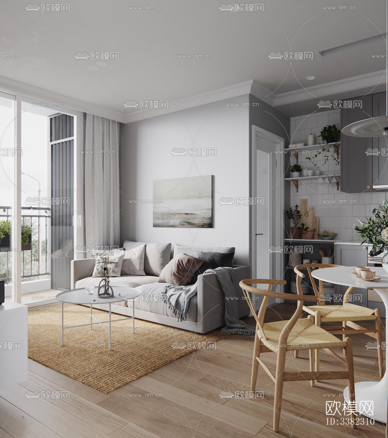 现代别墅效果图下载（渲染图1）