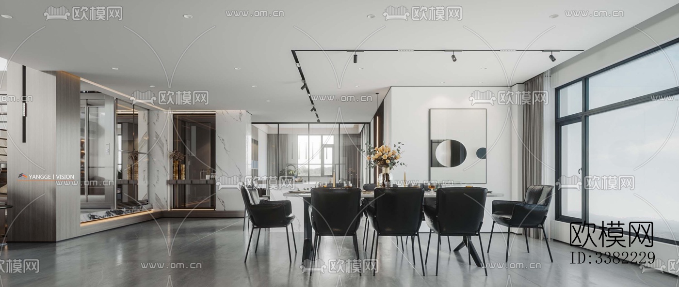 现代别墅效果图下载（渲染图9）