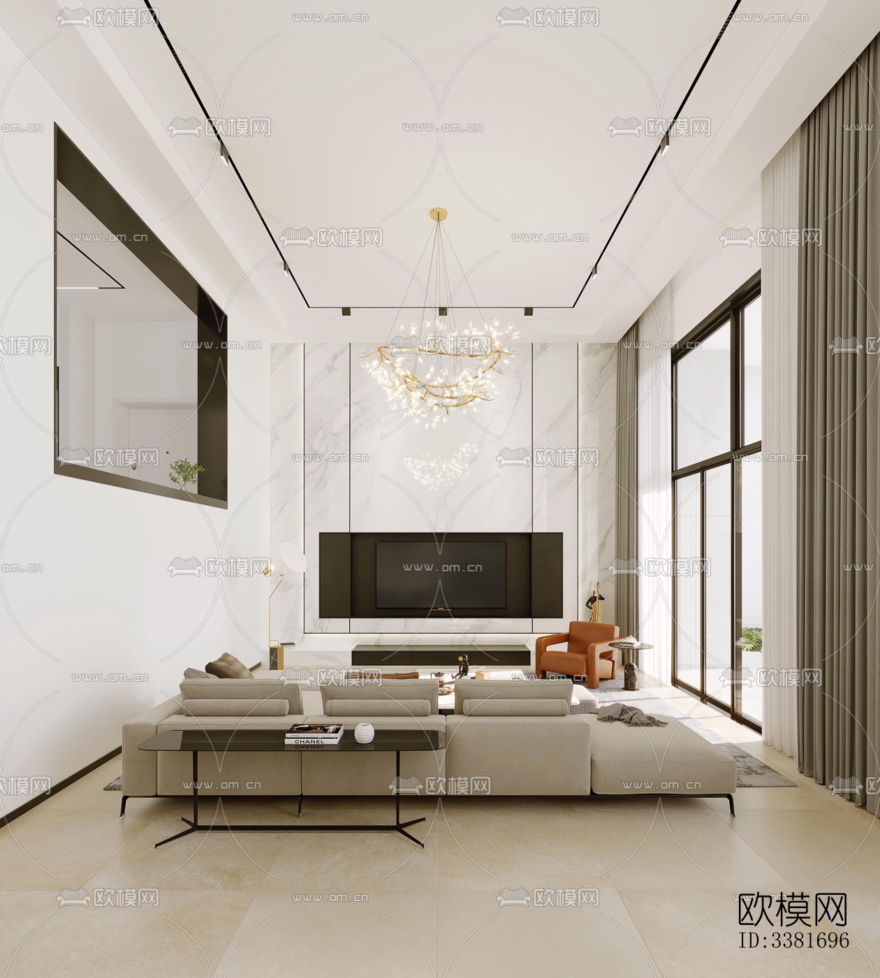 现代别墅效果图下载（渲染图12）