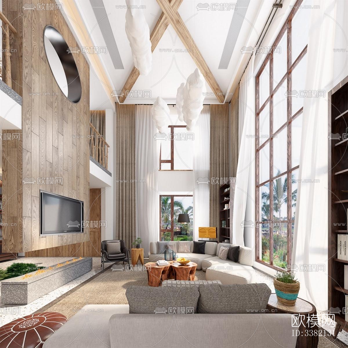 现代别墅效果图下载（渲染图2）