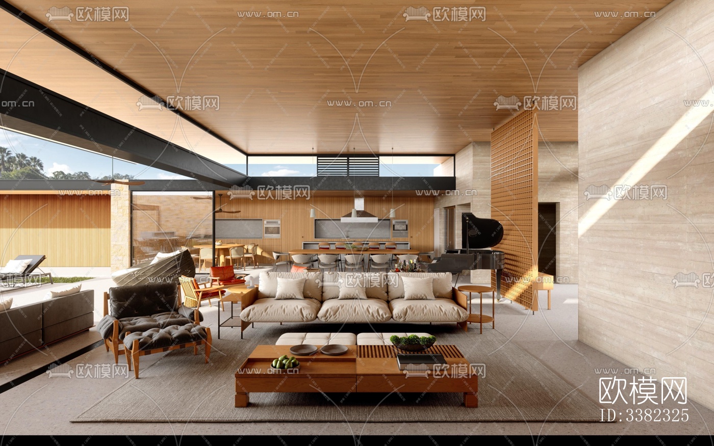 现代别墅效果图下载（渲染图7）