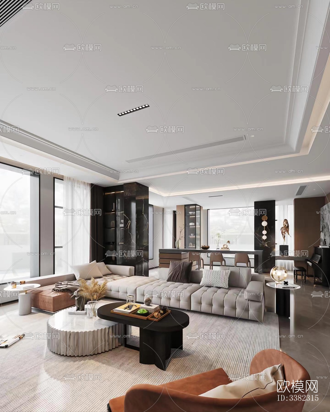 现代别墅效果图下载（渲染图12）