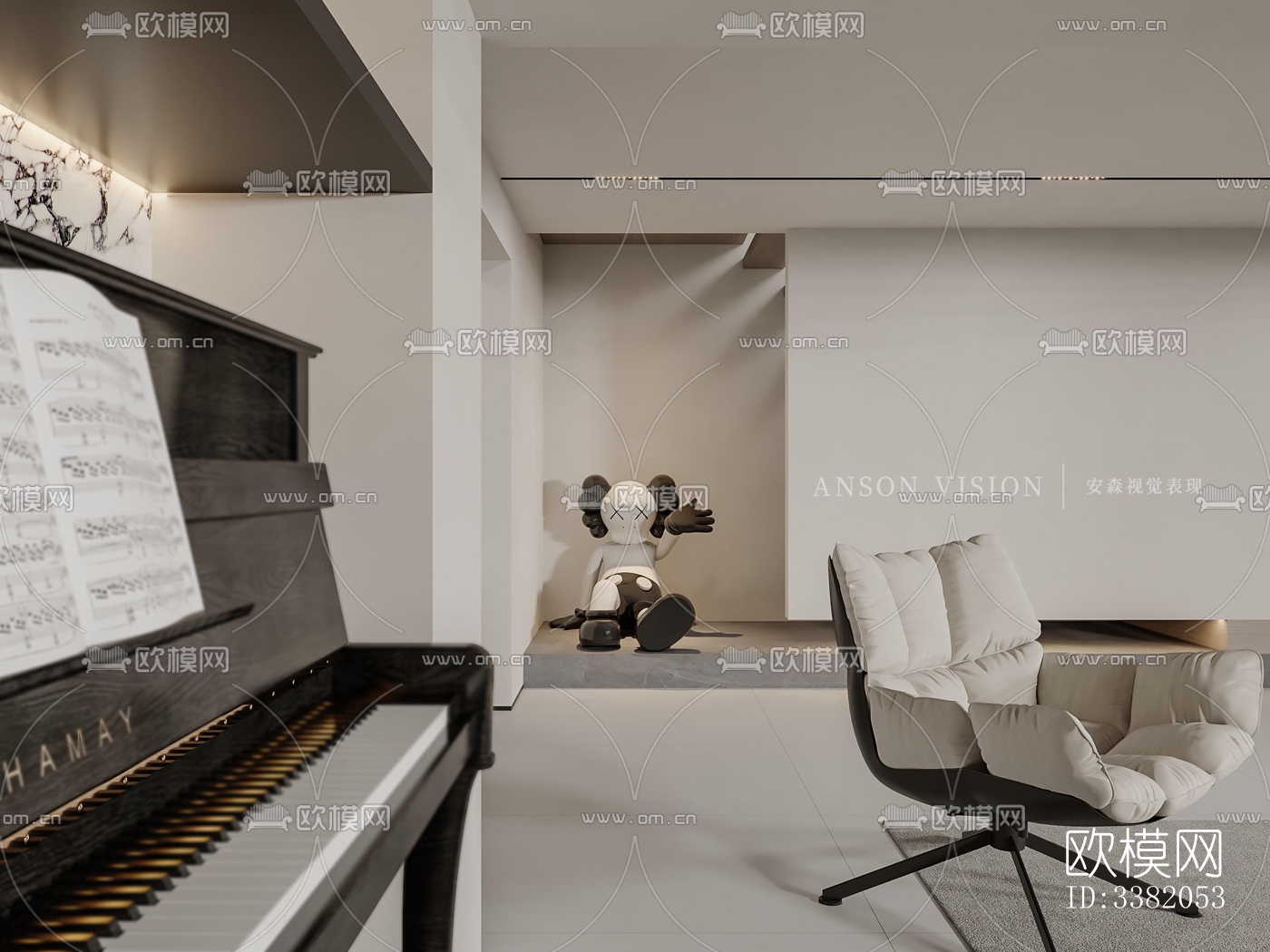 现代别墅效果图下载（渲染图3）