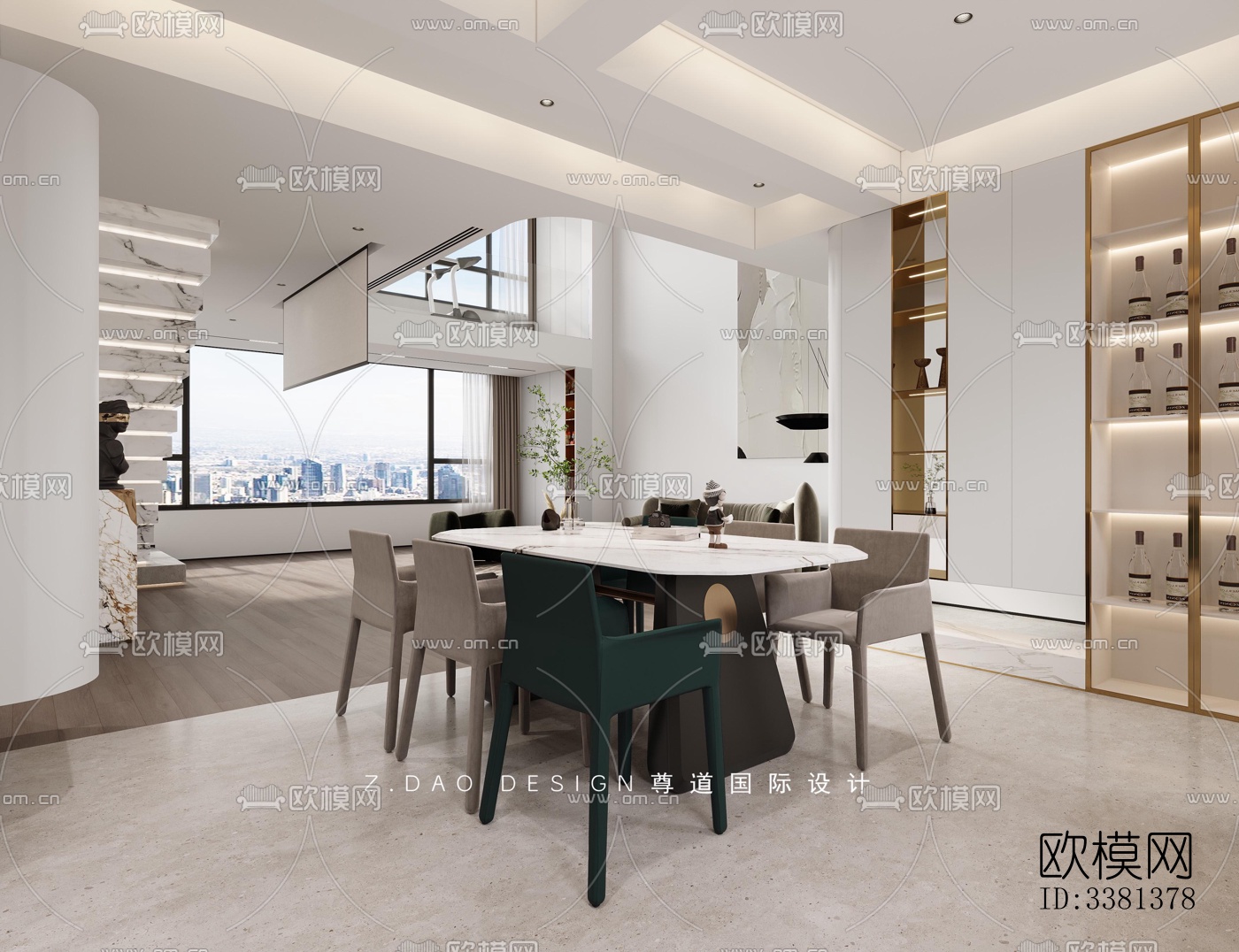 现代别墅效果图下载（渲染图3）