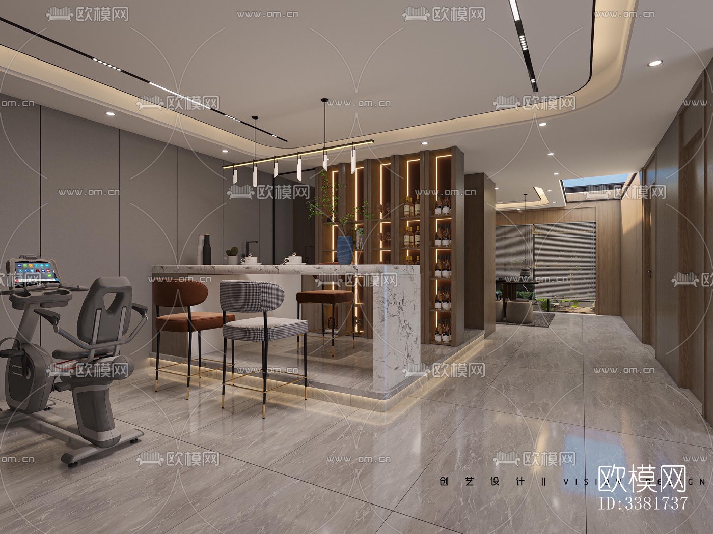 现代别墅效果图下载（渲染图10）