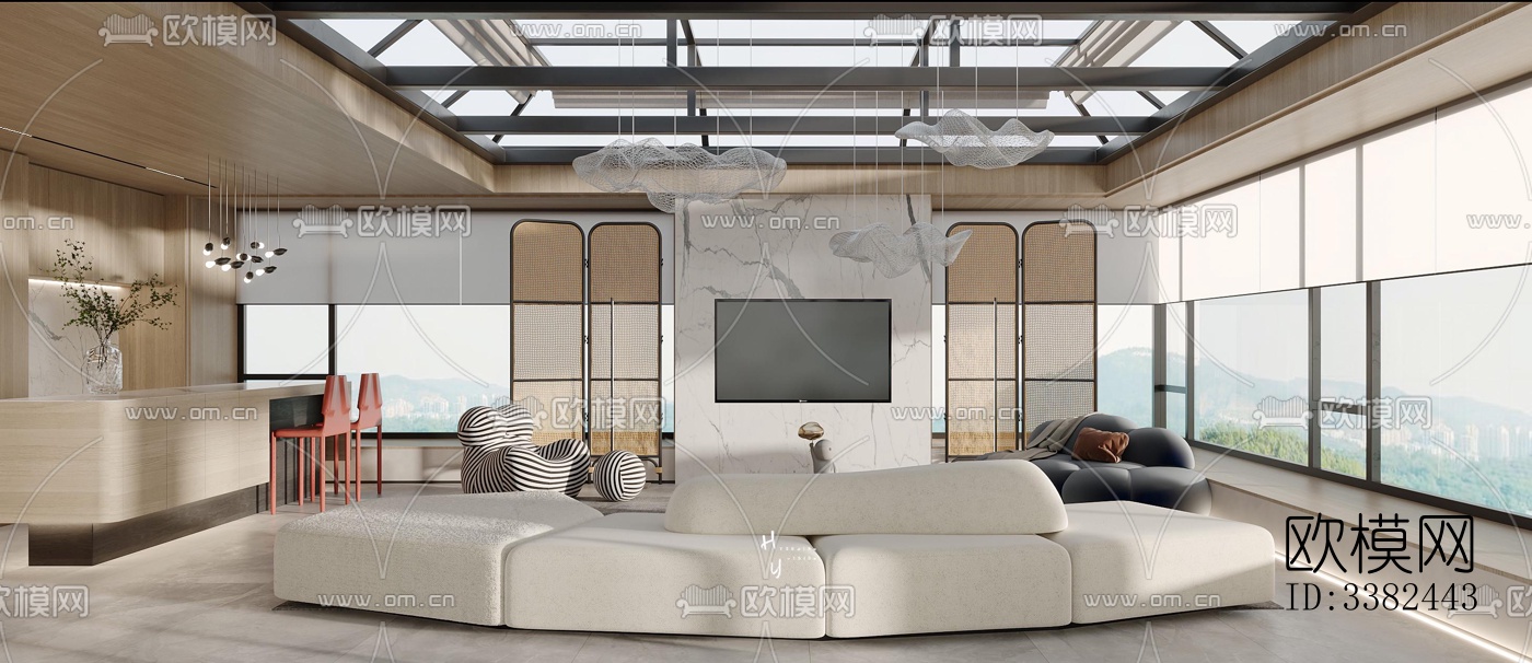 现代别墅效果图下载（渲染图13）