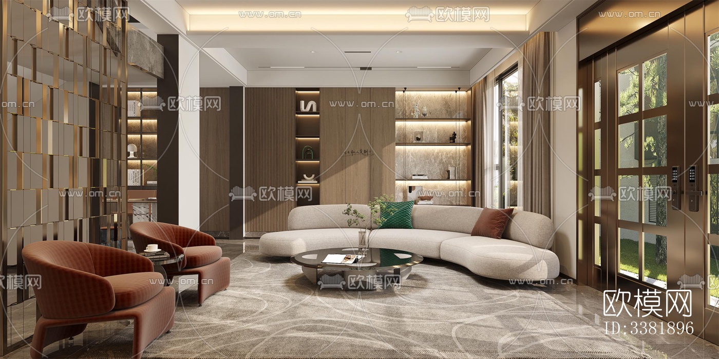 现代别墅效果图下载（渲染图5）