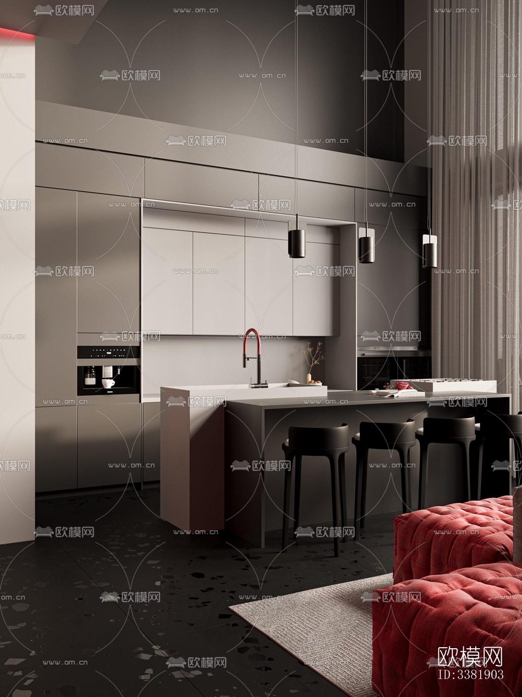 现代别墅效果图下载（渲染图9）