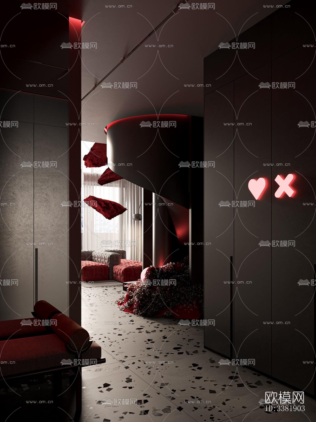 现代别墅效果图下载（渲染图1）