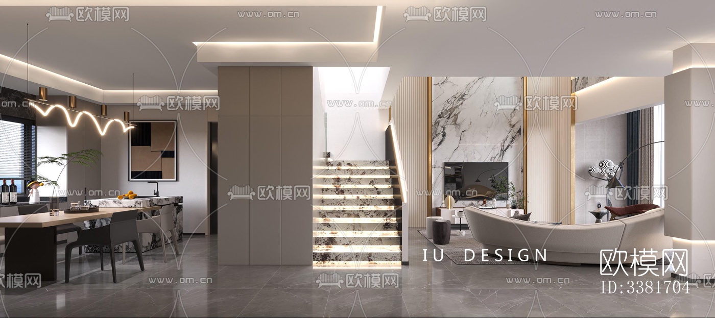 现代别墅效果图下载（渲染图3）