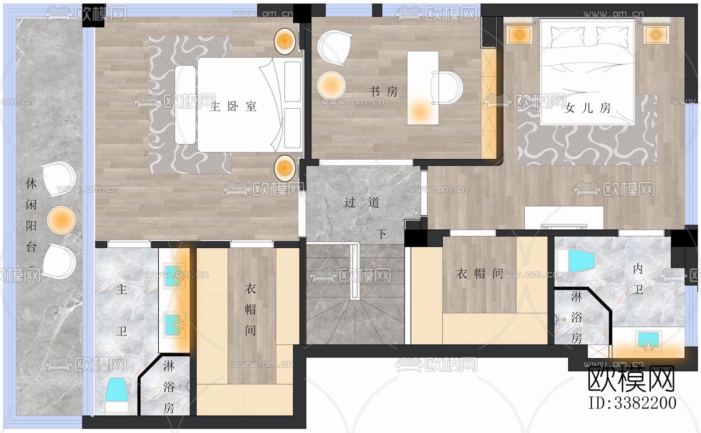 现代别墅效果图下载（渲染图9）