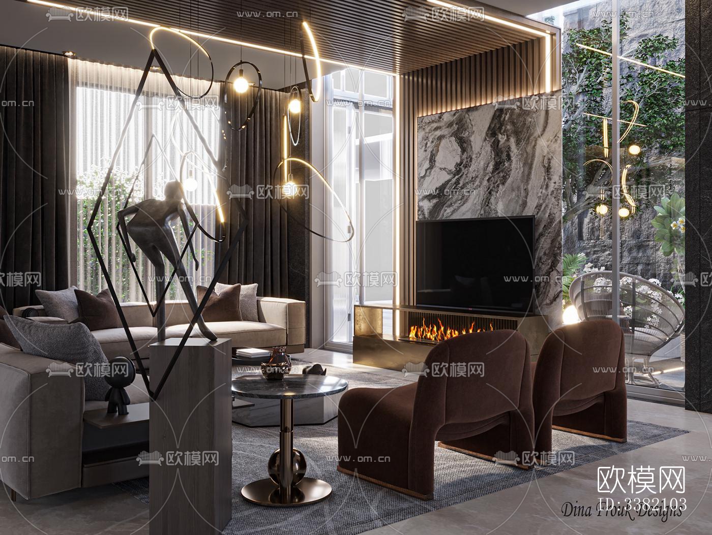 现代别墅效果图下载（渲染图6）