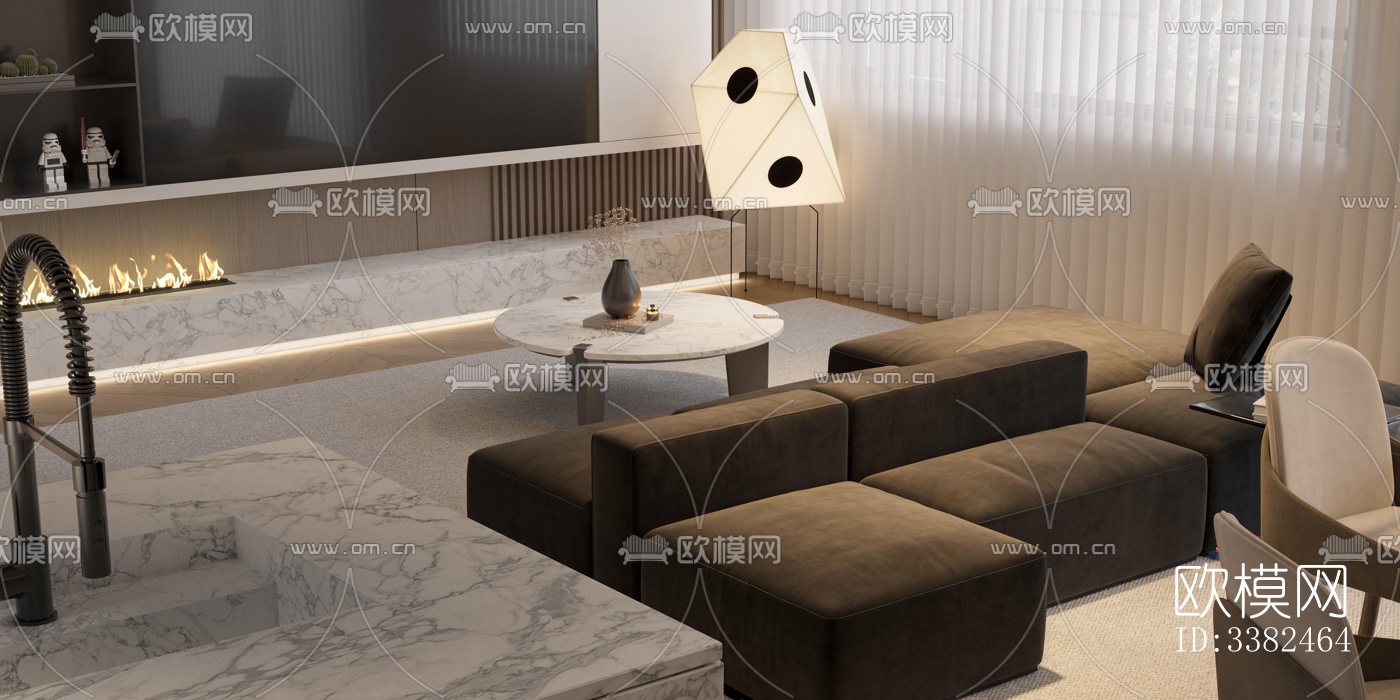 现代别墅效果图下载（渲染图4）