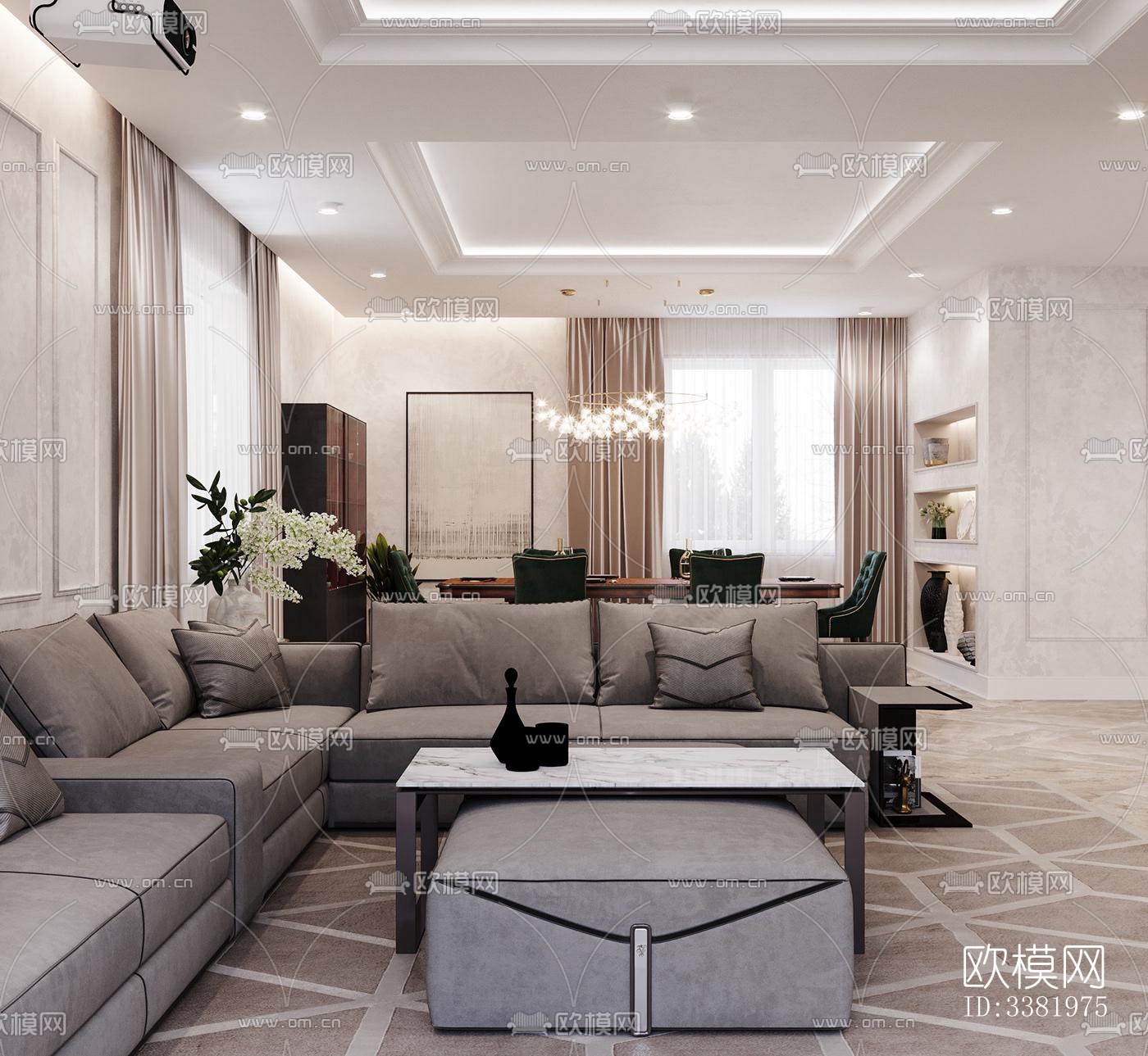 现代别墅效果图下载（渲染图6）