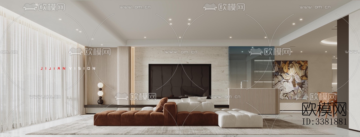 现代别墅效果图下载（渲染图4）