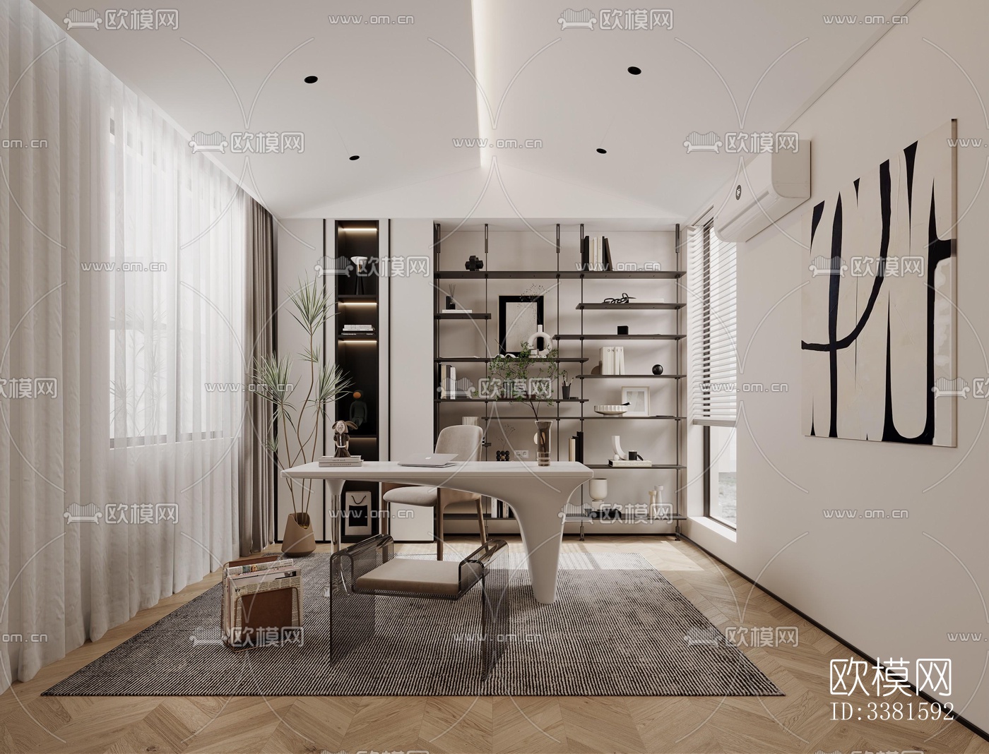 现代别墅效果图下载（渲染图3）