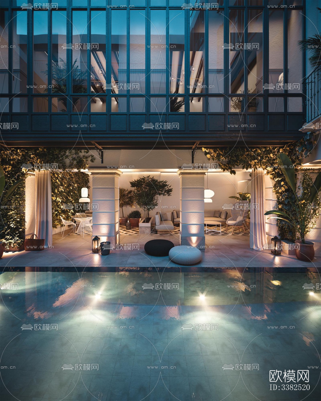 现代别墅效果图下载（渲染图19）