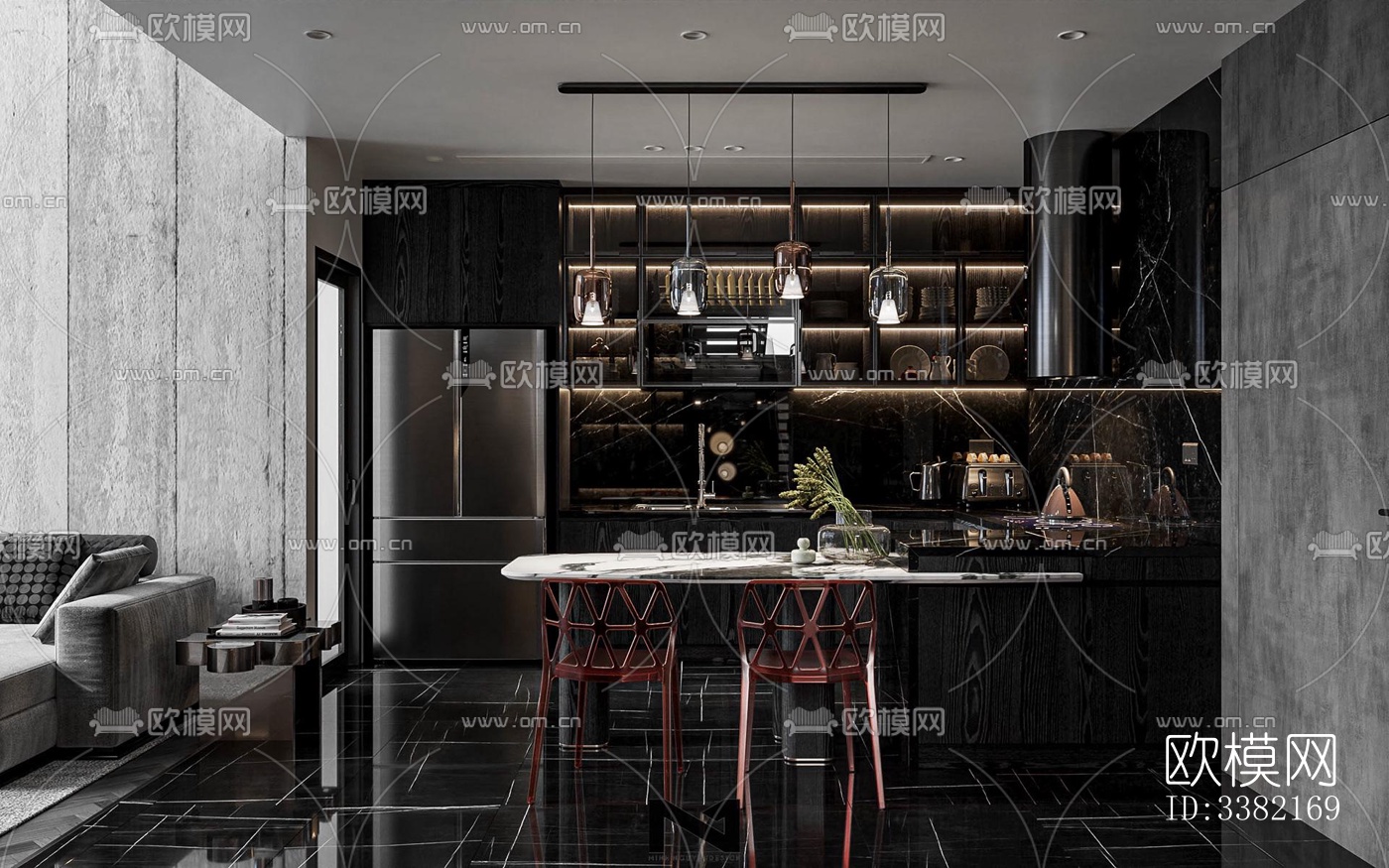 现代别墅效果图下载（渲染图8）