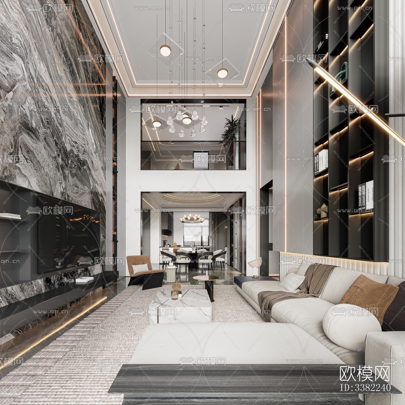 现代别墅效果图下载（渲染图9）