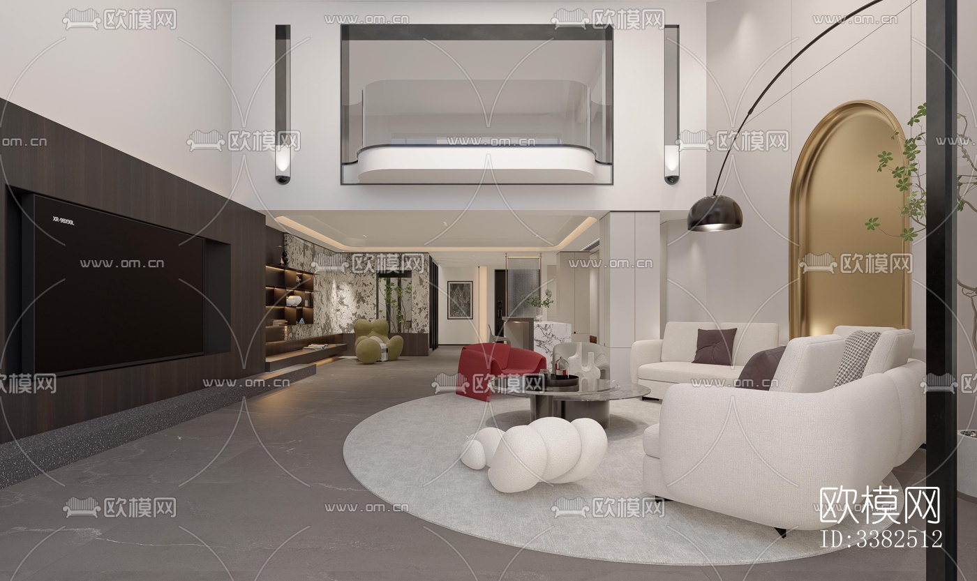 现代别墅效果图下载（渲染图1）