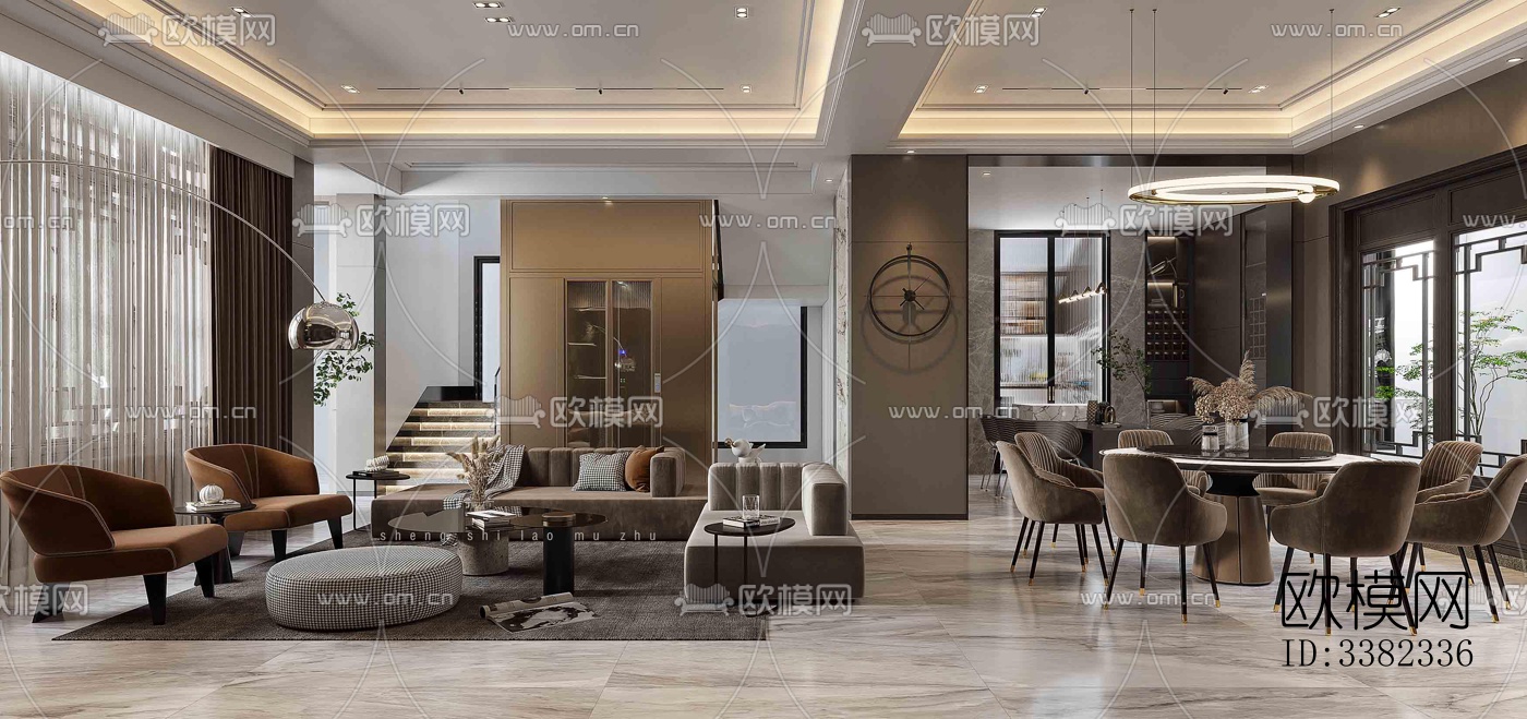 现代别墅效果图下载（渲染图4）