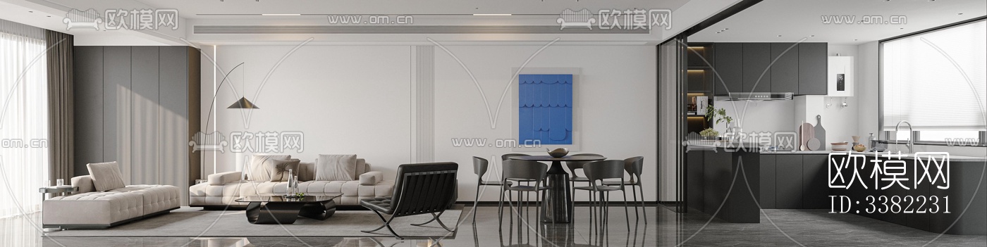 现代别墅效果图下载（渲染图15）