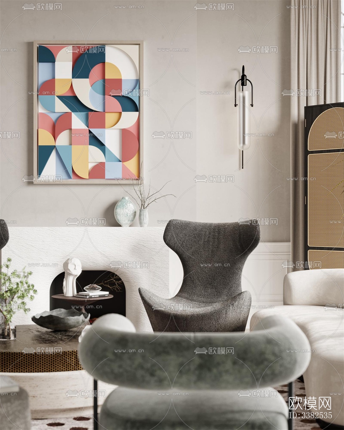 现代别墅效果图下载（渲染图15）