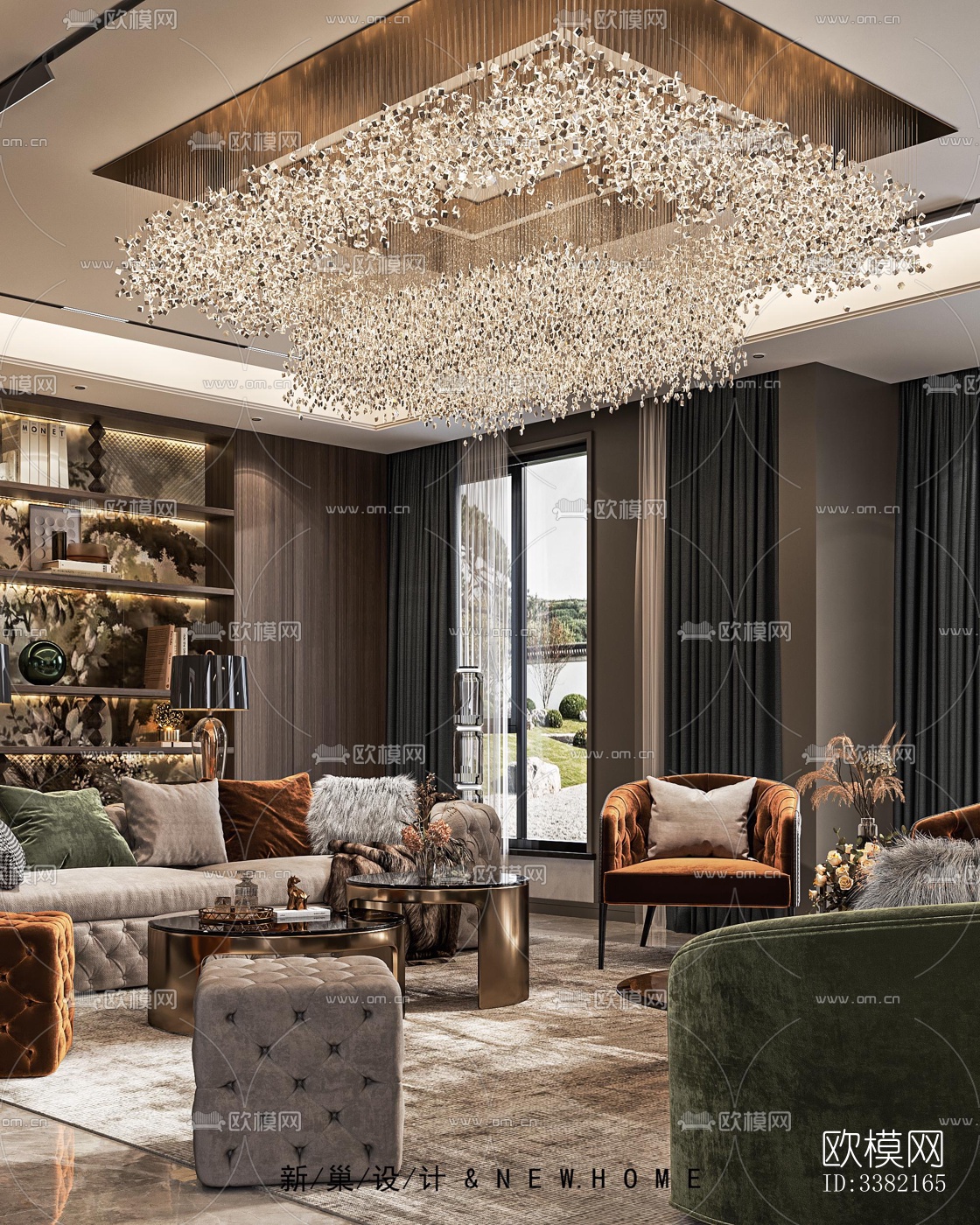 现代别墅效果图下载（渲染图1）