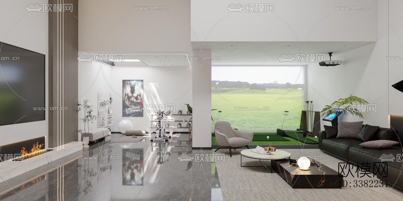 现代别墅效果图下载（渲染图13）