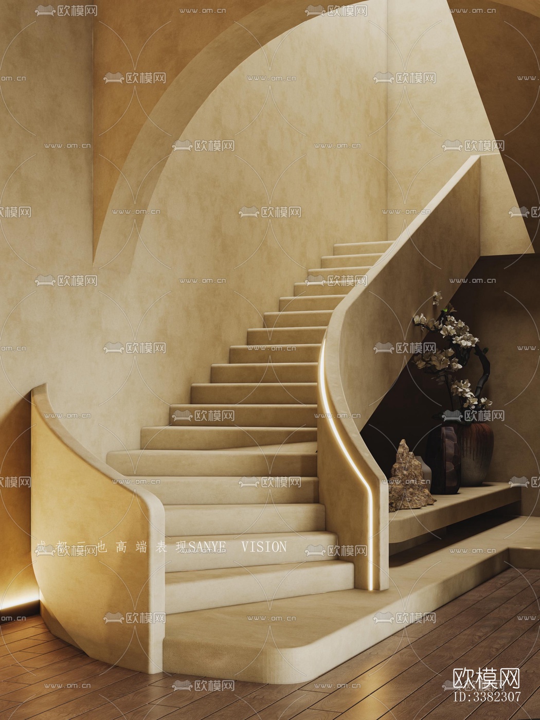 现代别墅效果图下载（渲染图1）