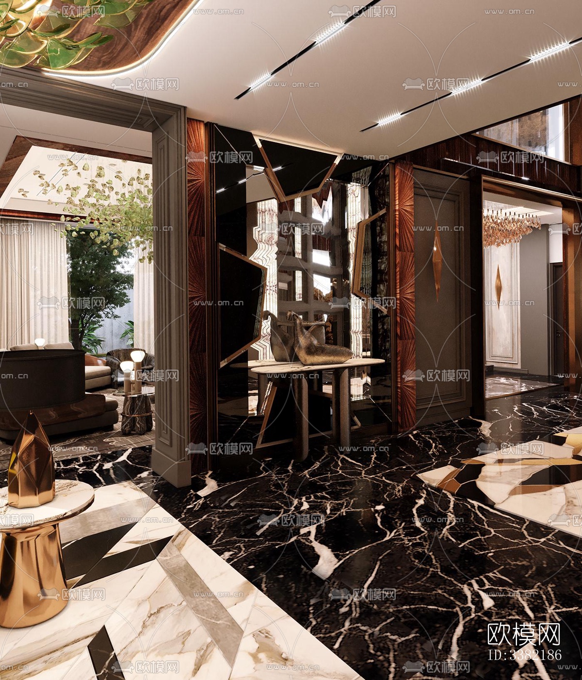 现代别墅效果图下载（渲染图7）