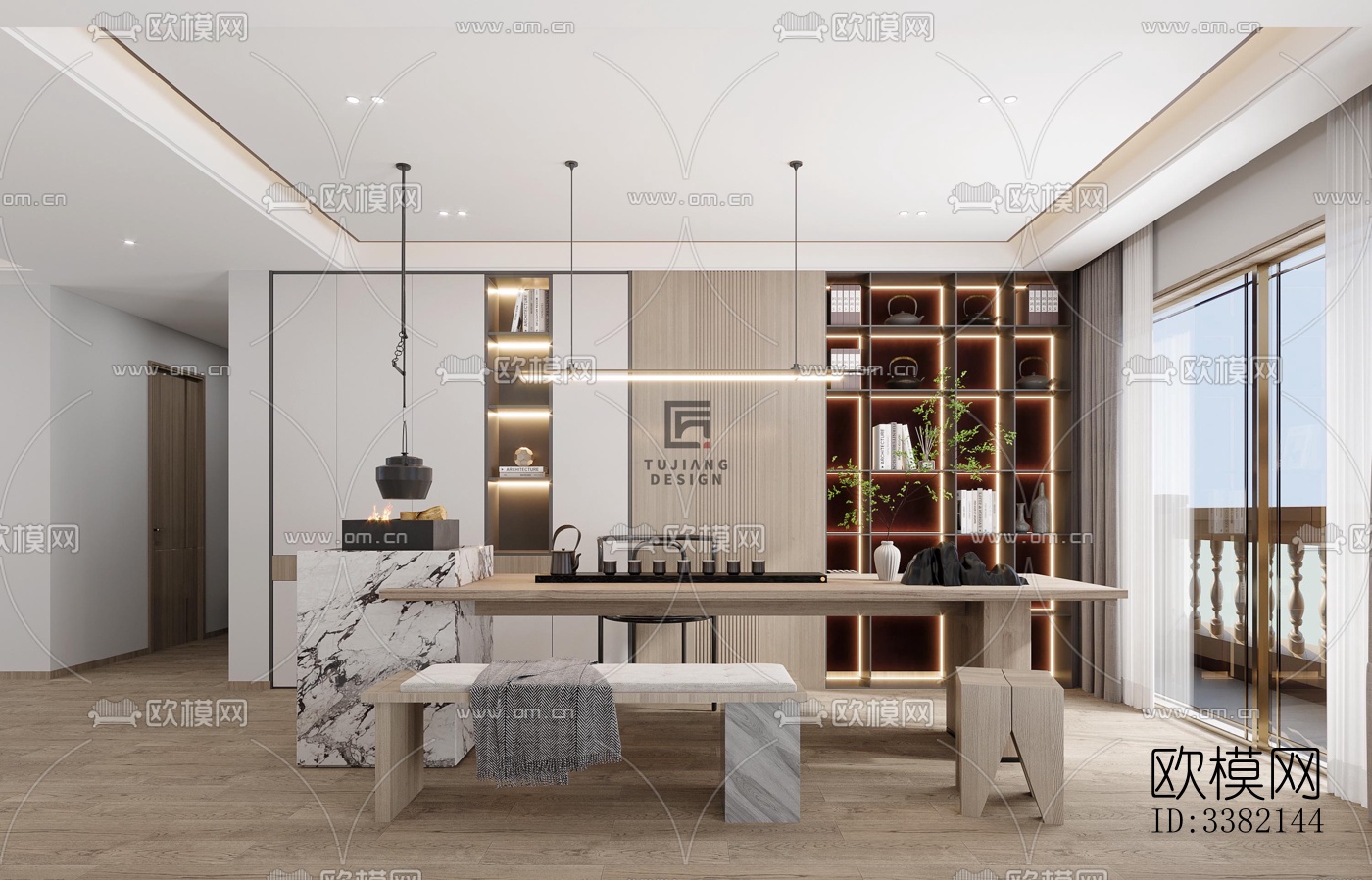 现代别墅效果图下载（渲染图4）