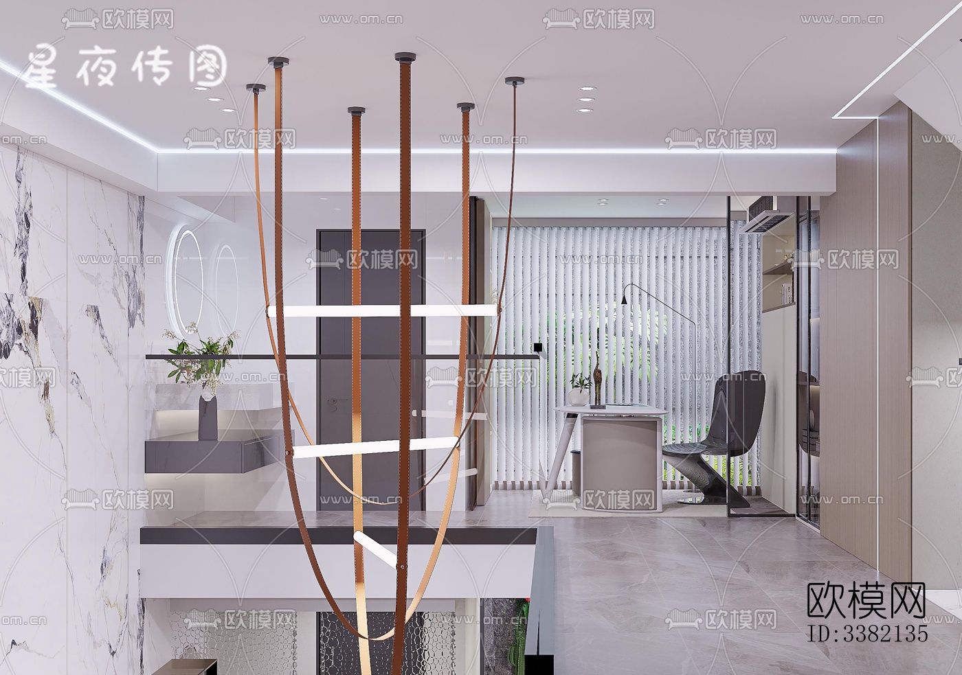 现代别墅效果图下载（渲染图1）