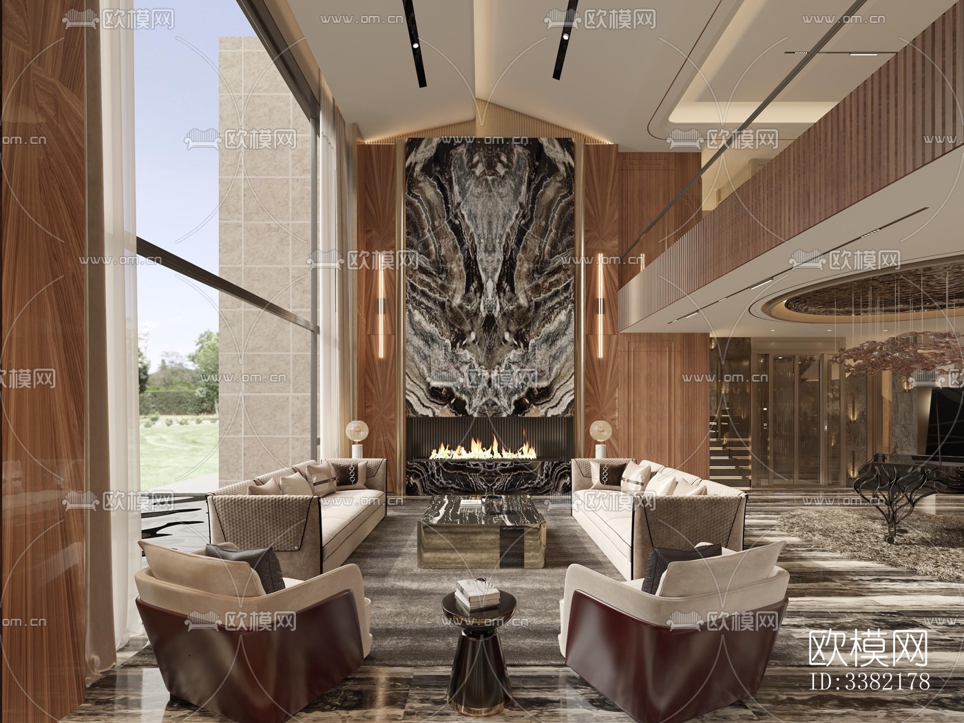 现代别墅效果图下载（渲染图3）