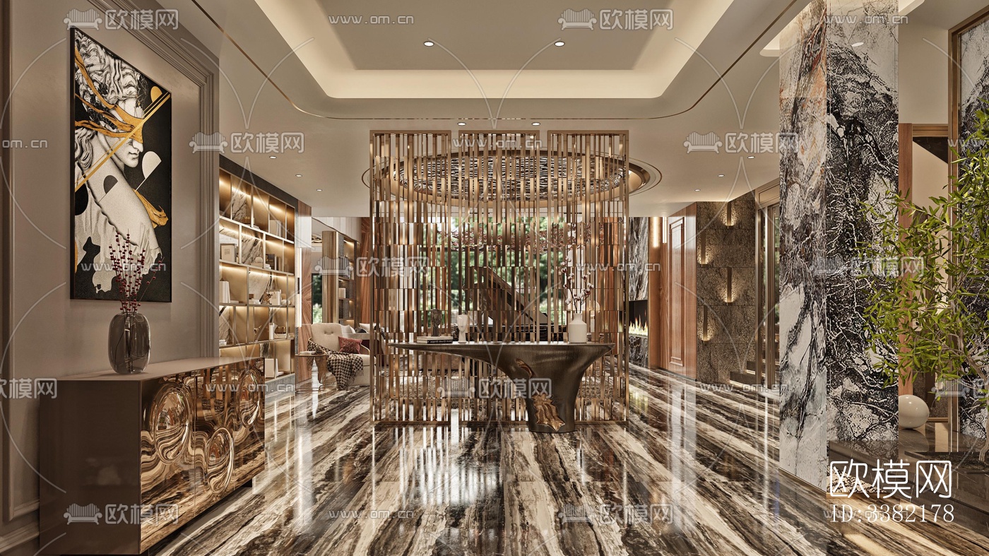 现代别墅效果图下载（渲染图10）